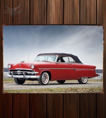 Металлическая табличка Ford Crestline Sunliner Convertible Coupe